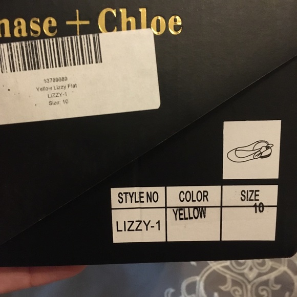 Chase & Chloe yellow sling backs - Picture 3 of 4